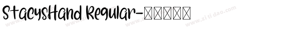 StacysHand Regular字体转换